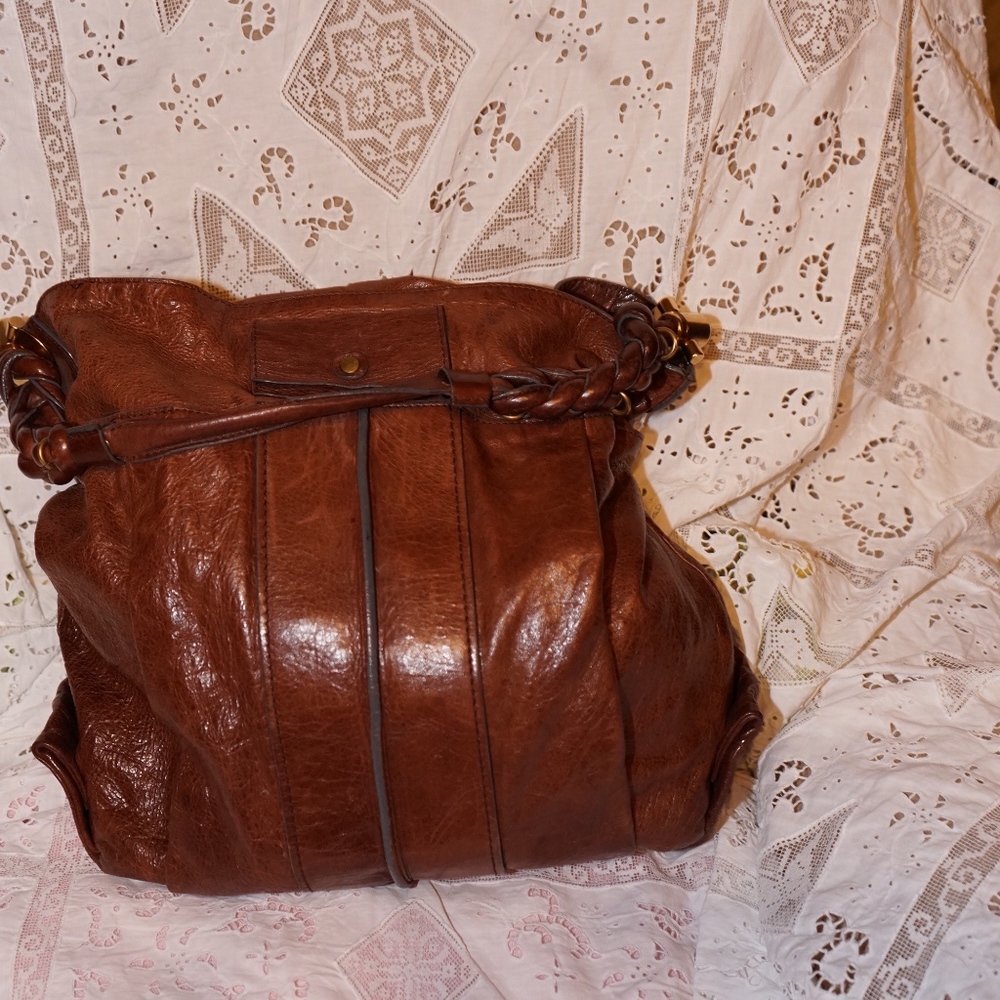 Chloe Heloise Bag large chestnut brown EUC - Picture 3 of 8